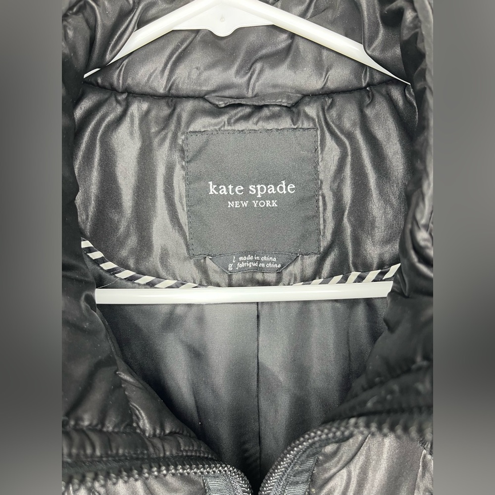 Kate Spade Black Puffer Quilted Vest - Picture 3 of 5